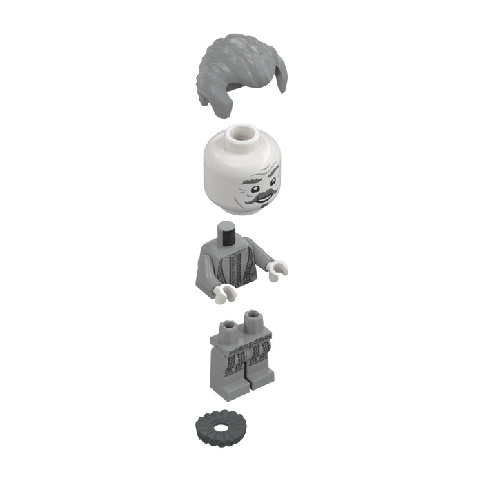 LEGO Nearly Headless Nick with Gray Outfit and Ruffle Minifigure ...