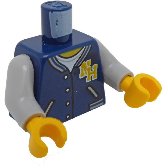 LEGO NH Letterman Jacket with Gray Sleeves Torso (973 / 76382) | Brick ...