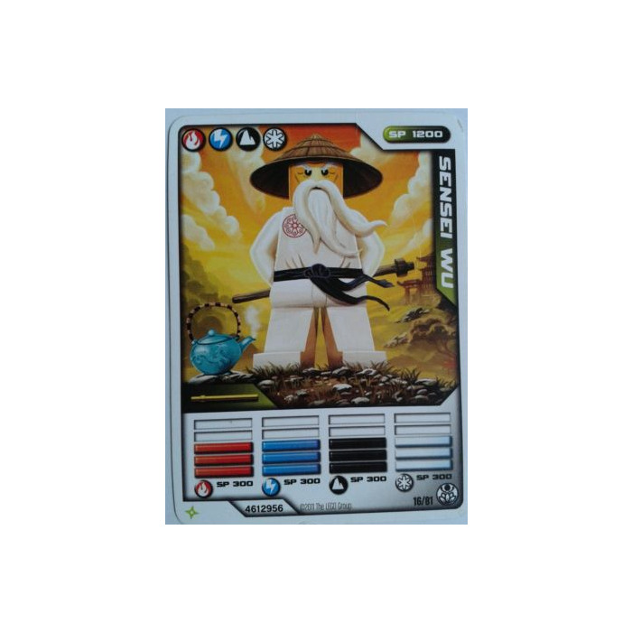 タレントカード WU LEGO Ninjago Masters of Spinjitzu Deck 1 Game Card 16 - Sensei Wu