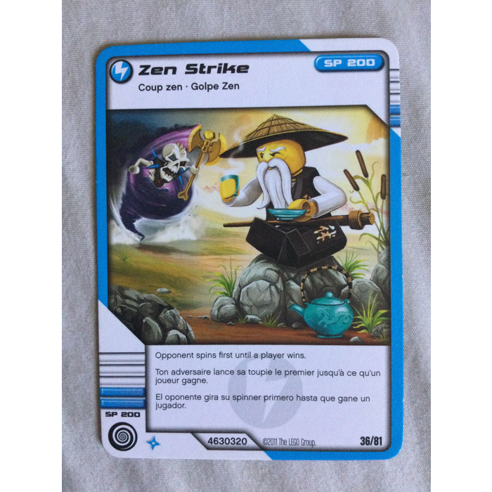 LEGO Ninjago Masters of Spinjitzu Deck 1 Game Card 36 - Zen Strike