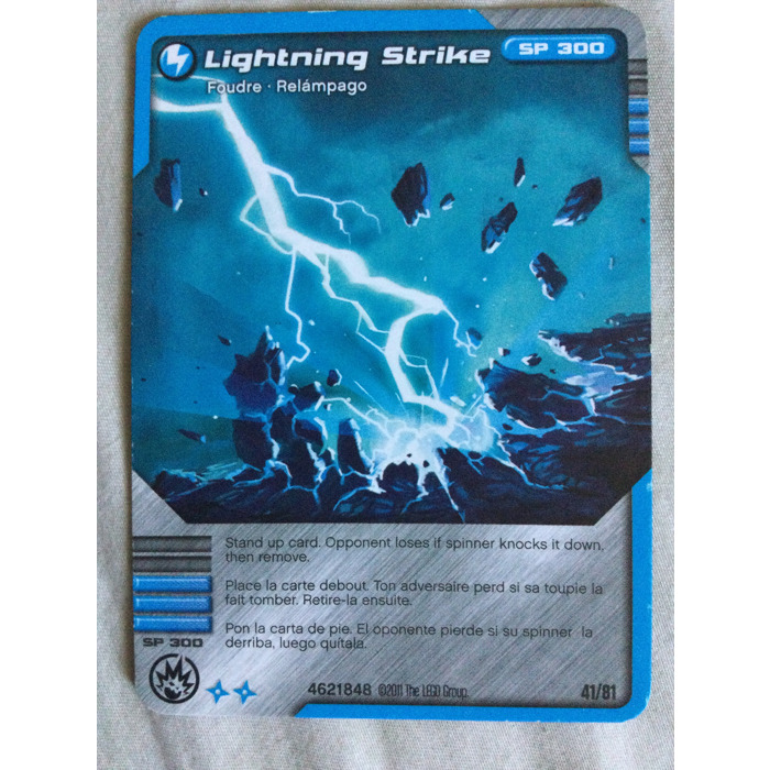 LEGO Ninjago Masters of Spinjitzu Deck 1 Game Card 41 - Lightning