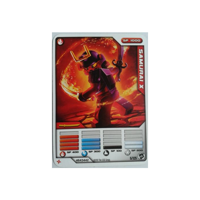 LEGO Ninjago Masters of Spinjitzu Deck 2 Game Card 5 - Samurai X