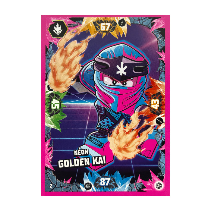 LEGO NINJAGO Trading Card Game (English) Series 8 2 Neon Golden Kai