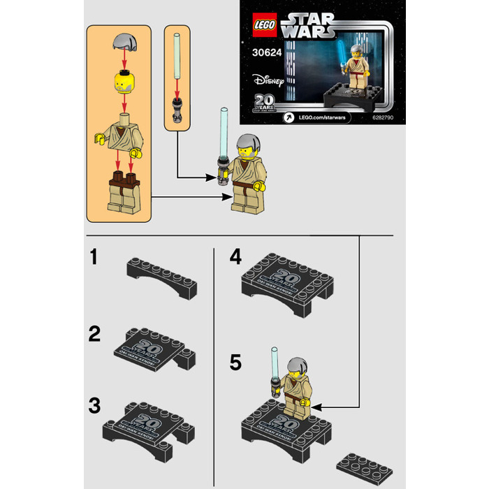 Star Wars Lego Minfigures Obi-wan Kenobi 30624 
