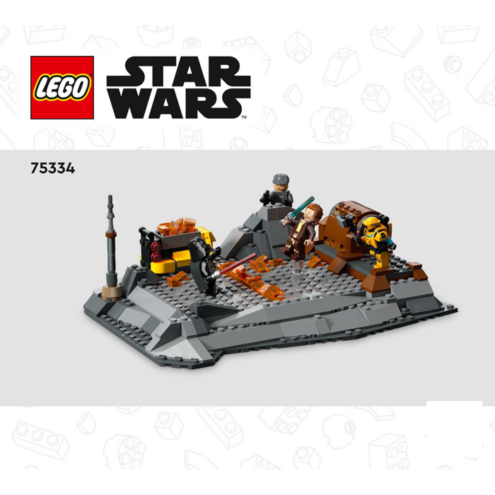 LEGO Obi-Wan Kenobi vs. Darth Vader Set 75334 Instructions Set | Brick ...