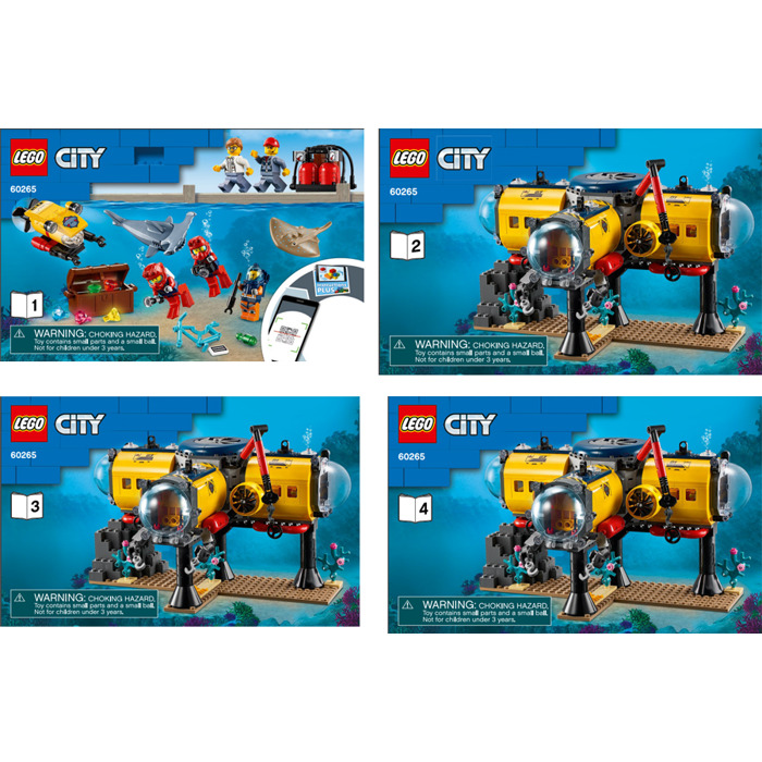 LEGO Ocean Exploration Base Set 60265 Instructions Set | Brick Owl ...