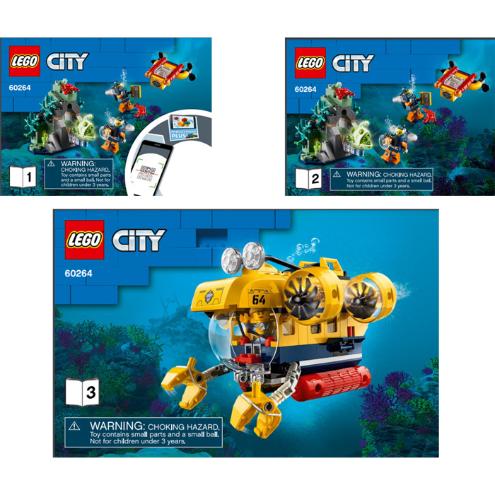 레고 Ocean Exploration Submarine 60264 Instructions 세트 | Brick Owl - LEGO 시장