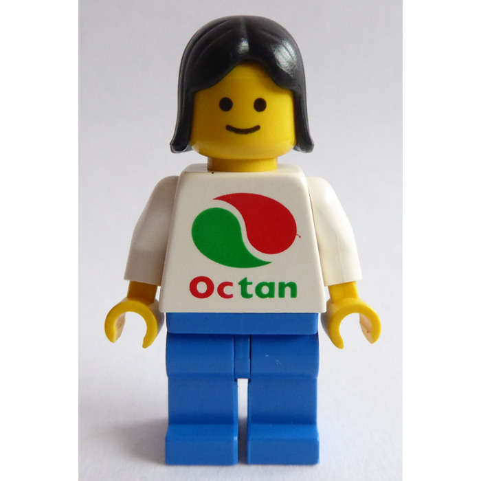 LEGO White Minifig Torso with Octan Logo 