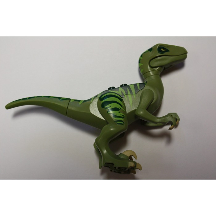 LEGO Olive Green Raptor with Dark Green Top and Tan Claws | Brick Owl ...