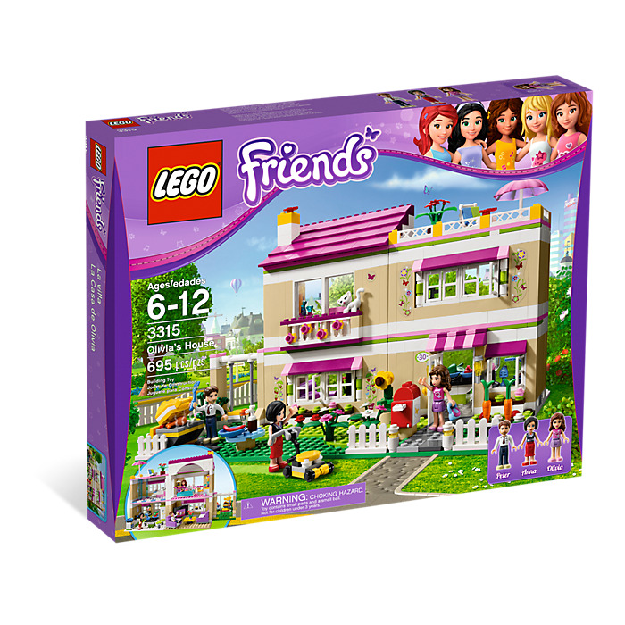 Lego Friends STICKER SHEET ONLY for Lego set 3315 Olivia/'s House Brand New