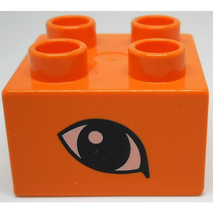 LEGO Orange Duplo Brick 2 x 2 with Eye | Brick Owl - LEGO ...