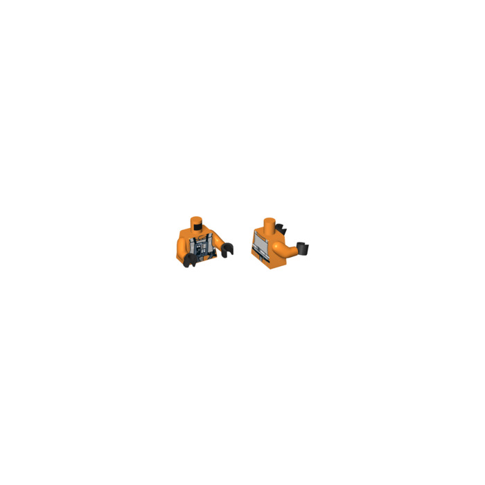 lego minifigure orange torso