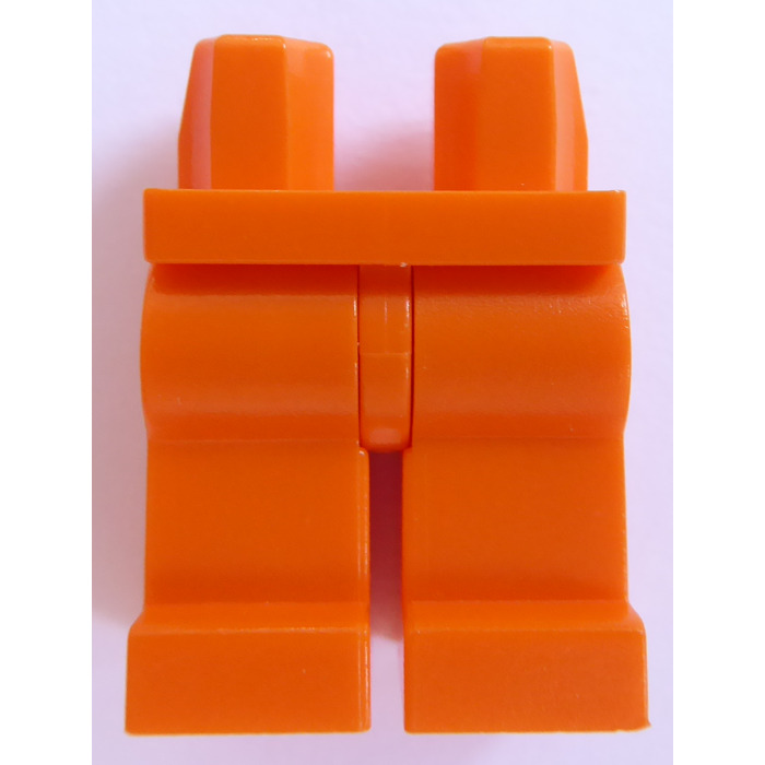 Five Bright Orange Lego Mini Lower Body Parts/ Legs/ Trousers Brand New 
