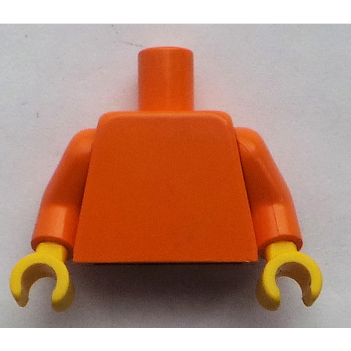 Orange Plain Minifig Torso with Orange Arms Yellow (76382) | Brick Owl - LEGO Marketplace