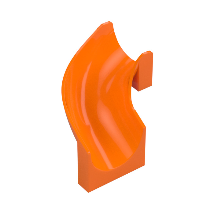 LEGO Orange Slide 6 x 6 Curved Left (28387) | Brick Owl - LEGO