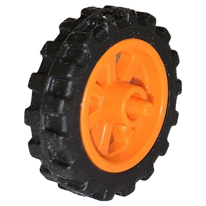 LEGO Orange Wheel Rim Ø15 x 6 with Tire Ø21 x 6 | Brick Owl