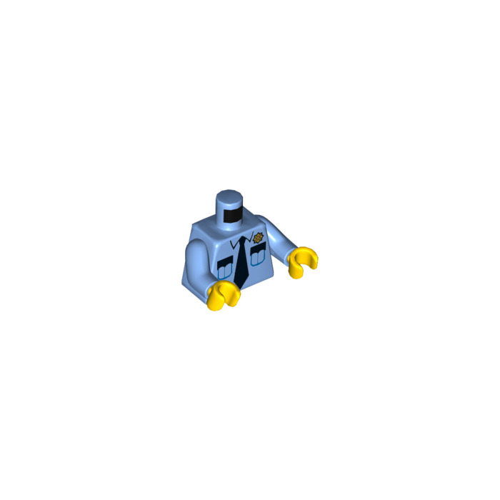 Lego 973pb2915-1x Torse Corps Minifig Torso Body Police Pattern 76382 Neuf 