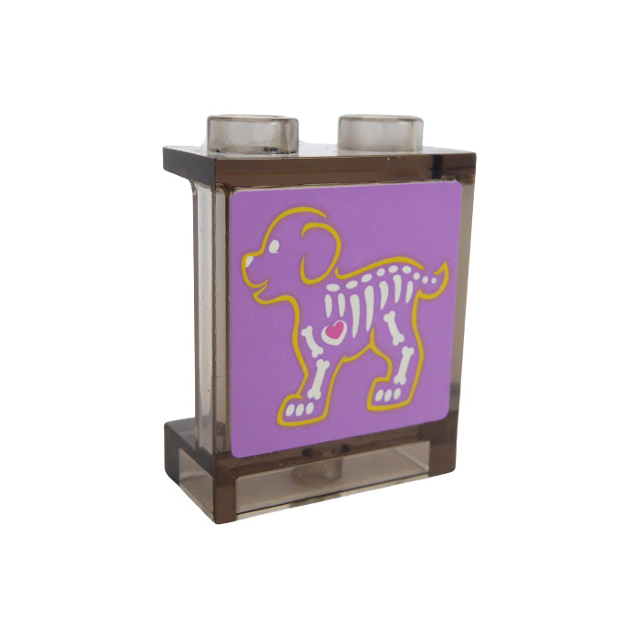 【美品2点セット】DETECTIVE X 1＋2 LEGO Panel 1 x 2 x 2 with X-Ray of Dog Sticker with Side