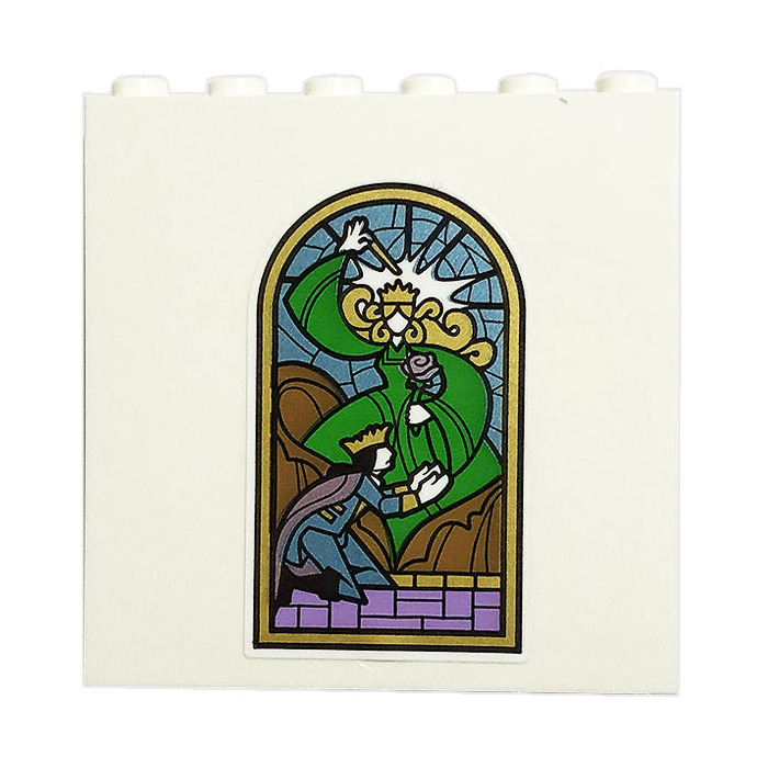 lego-panel-1-x-6-x-5-with-stained-glass-prince-sticker-59349-brick
