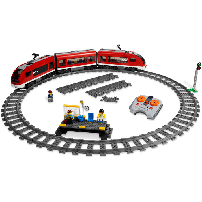 red lego train set