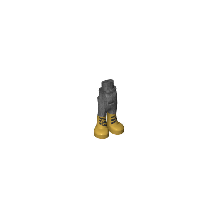 LEGO Pearl Dark Gray Hip with Pants with Gold Boots | Brick Owl - LEGO ...