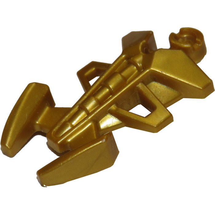 LEGO Pearl Gold Bionicle Triangular Armor with Pincer End (87790