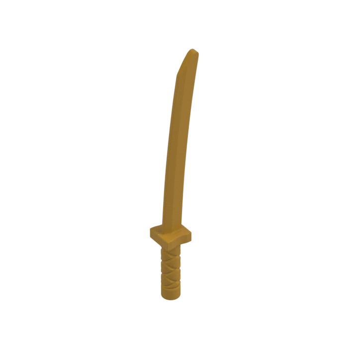 LEGO Pearl Gold Katana with Octagonal Guard (30173 / 88420