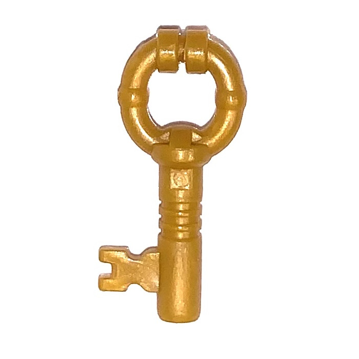 NEW Pearl Gold Lego 40359c01-1x Jeu de 2 clés Minifig utensil Antique Key 