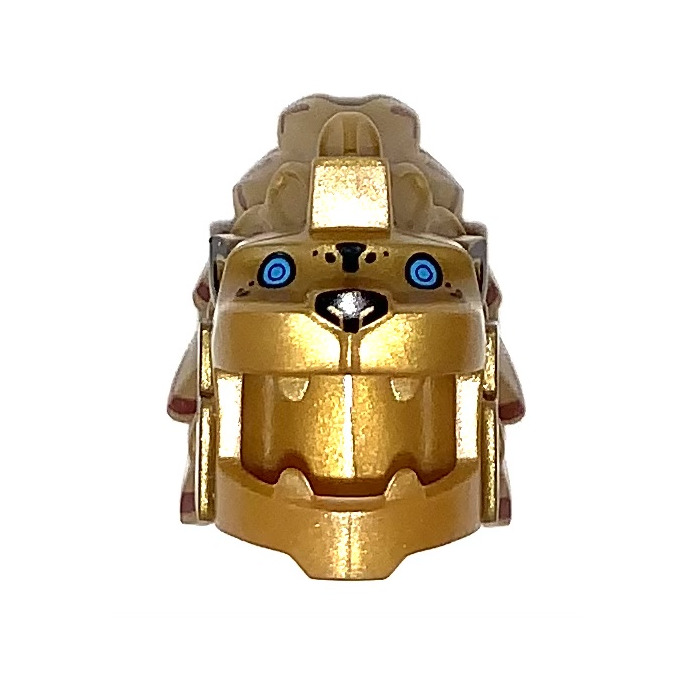 LEGO Pearl Gold Minifigure Lions Head Helmet of Ancient Warrior 