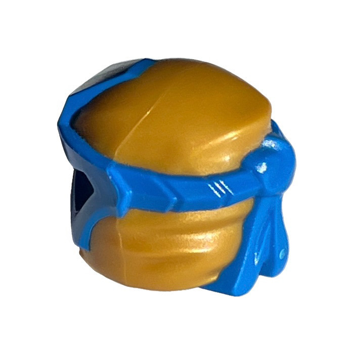 LEGO Pearl Gold Ninjago Wrap with Blue Mask (65072) | Brick Owl