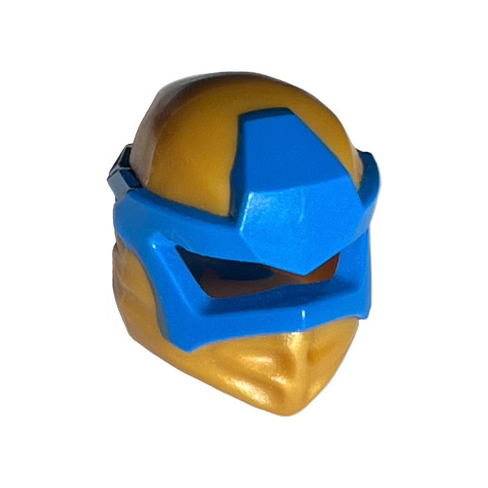 LEGO Pearl Gold Ninjago Wrap with Blue Mask (65072) | Brick Owl