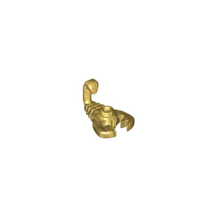 New Genuine LEGO Pearl Gold Scorpion Animal 