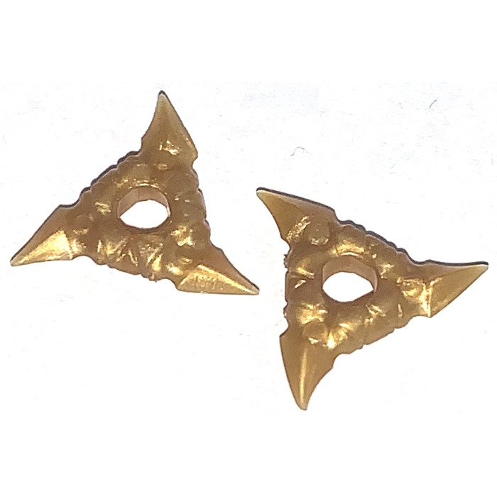 NEU 19807 LEGO® 15 Throwing Star Wurfstern in Perl Gold Pearl Gold 