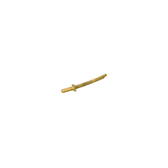 LEGO Pearl Gold Sword with Octagonal Guard (Katana) (30173 / 88420