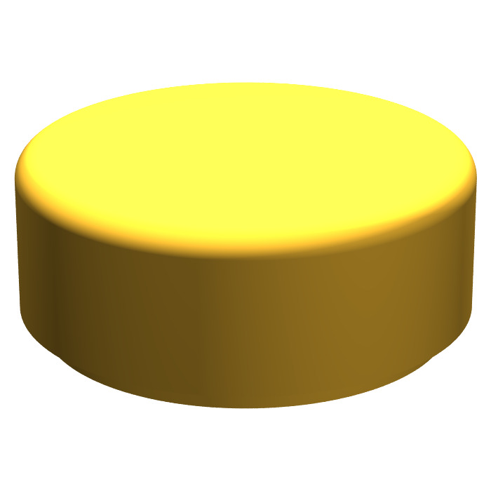 Lego Basic Round Tiles Plates 1x1 in Pearl Gold 8 Piece
