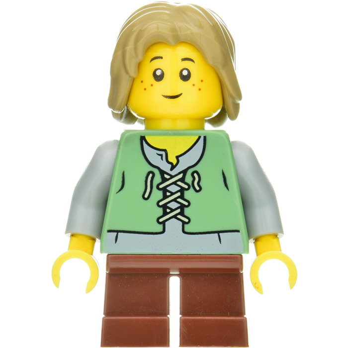 5 LEGO LEGS REDDISH BROWN MINIFIGURES BOY GIRL 