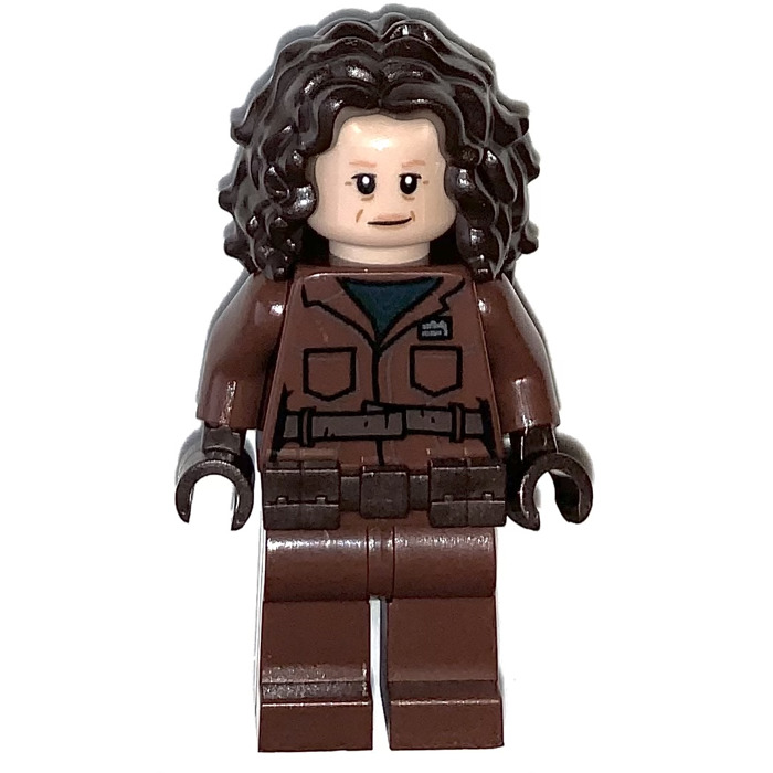 Lego 1 Coiffure cheveux longs Marron Dark Brown Hair Long Tousled NEW REF 20595 