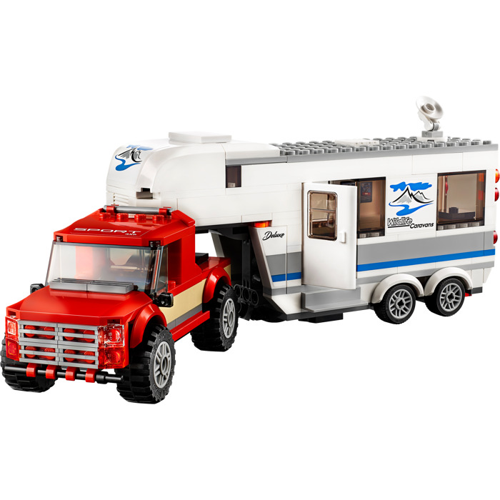 lego city pickup caravan