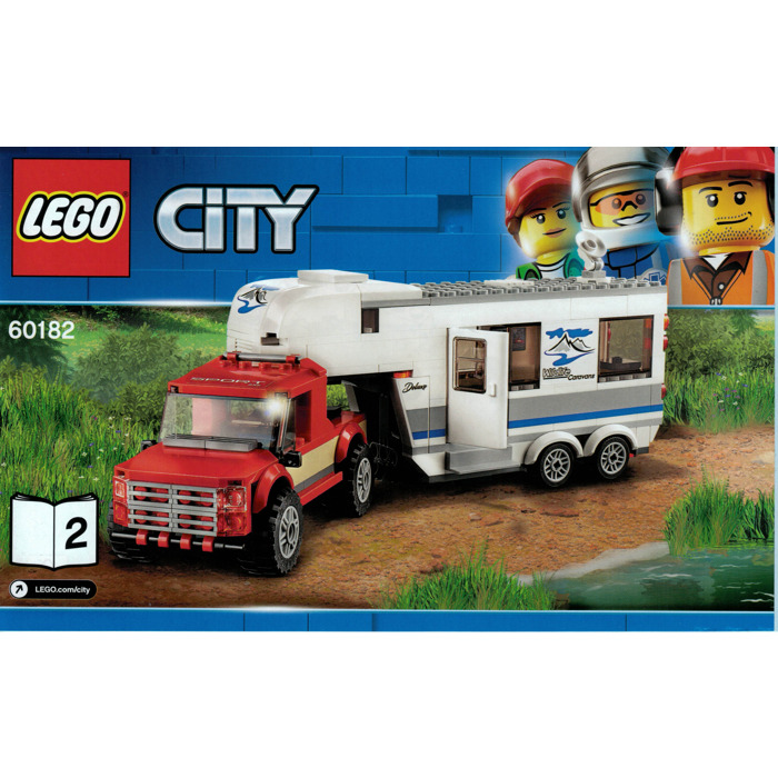 lego city great vehicles pickup & caravan