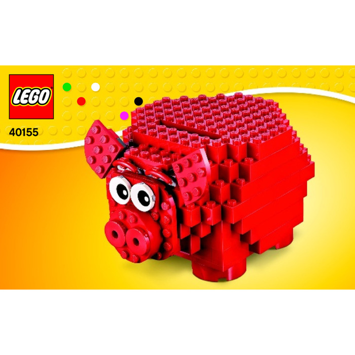 LEGO Piggy Coin Bank Set 40155 Instructions Set | Brick Owl - LEGO ...