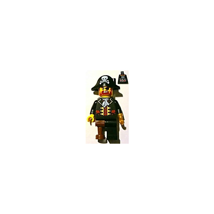 Lego Pirate Torso Body Part Ascot Captain Gold Hook Hand Arms Minifigure