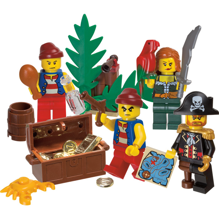 LEGO Black Pirate Captain Torso with Hook (84638) Comes In