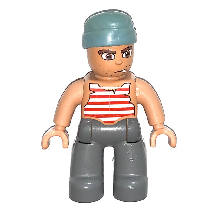 LEGO Pirate with blue hat Duplo Figure | Brick Owl - LEGO Marketplace