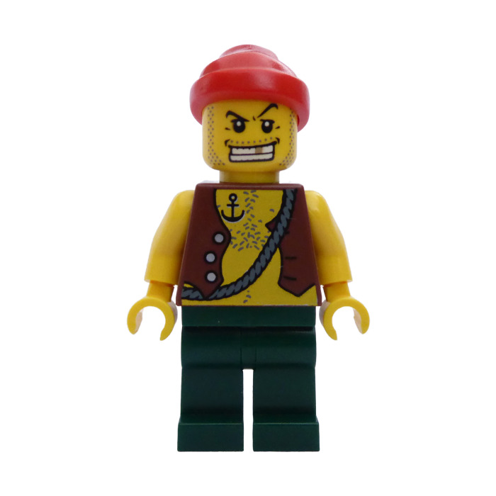 Details about   Lego Reddish Brown Torso Pirate Vest Pirtaes 2 Minifigure 