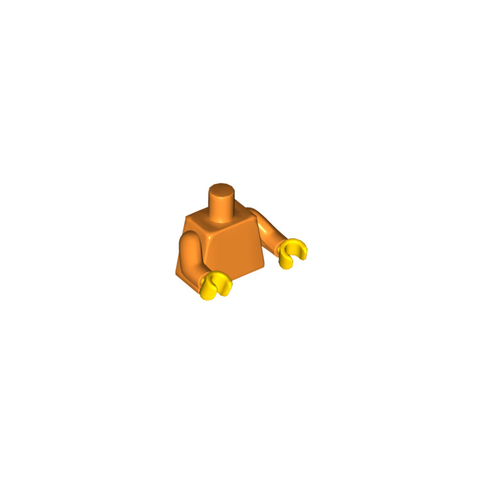 Lego Plain Minifig Torso With Orange Arms And Yellow Hands 973 76382 Brick Owl Lego 3204