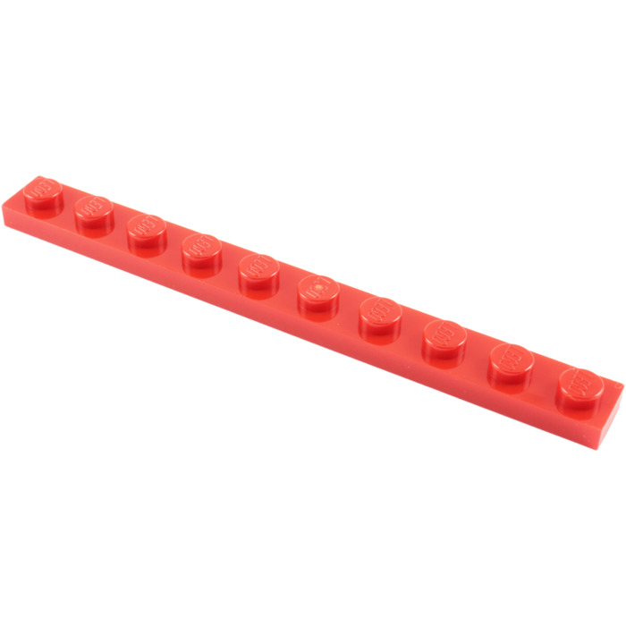 Lego 4477 Plate 1x10 Select Colour Pack of 12 