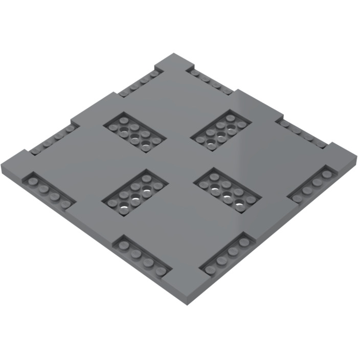 Lego® Technic 11458, 6019987 plaque avec trou pour pin 1x2 gris foncé