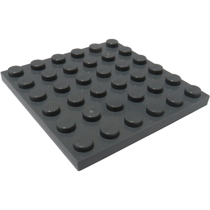 Lego Plate 6x6 part 3958 In Dark Grey Qty Of 2 Ref:D36