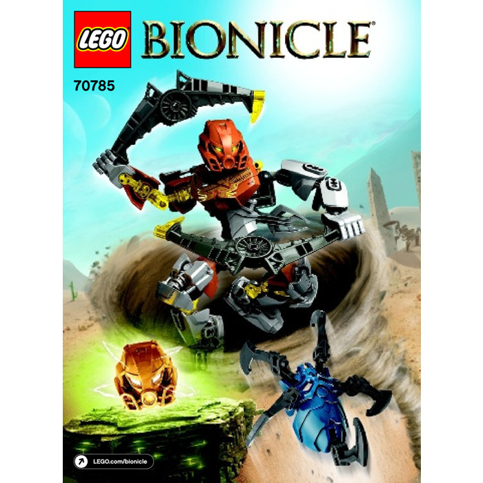 CN12 Lego 70785 Bionicle Pohatu Master Of Stone complet Notice de 2015