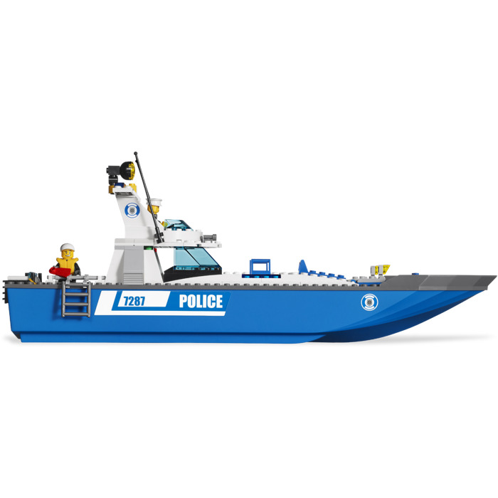 Boat lego city police boat ref 54100 & 54101/set 7287 police boat